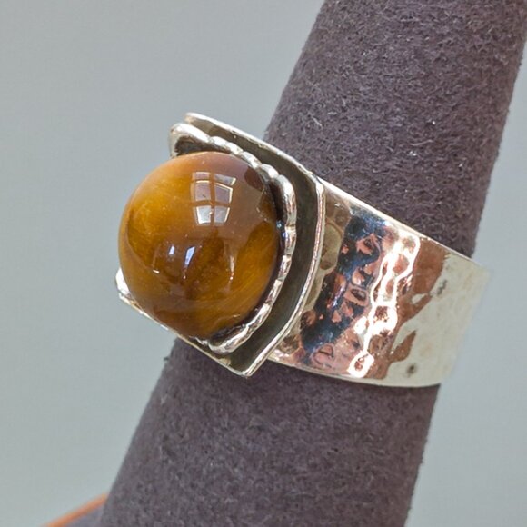 Silpada Sterling Ring with Tiger’s Eye Orb — Size 6.5 - Picture 11 of 16